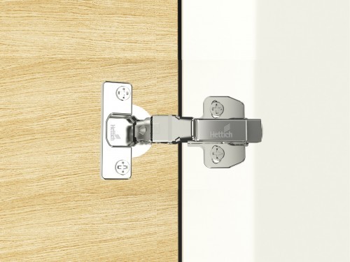 Onsys 4447i, Silent Hinge - 0 Crank Door Hinges with Mounting Plates & Cover Caps